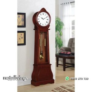 Almari jam jam klasik minimalis lemari jam kayu jati solid nataliving furniture