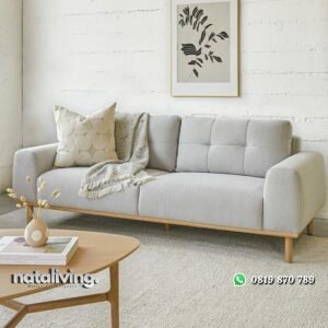Sofa tamu modern kaki kayu jati sofa terbaru nataliving furniture