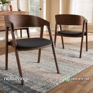 Kursi cafe terbaru sandaran lengkung kursi makan terbaik nataliving furniture