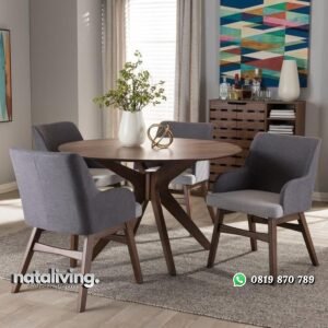 Kursi makan sofa modern kursi makan terbaru meja bundar nataliving furniture