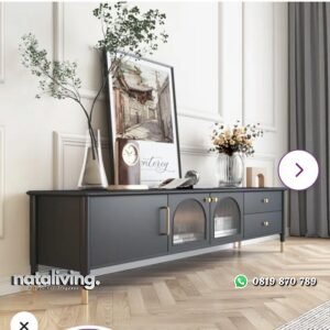 Bufet tv terbaru modern kayu jati meja tv elegan minimalis nataliving furniture