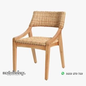 Kursi Cafe rotan terbaik kursi cafe kayu jati tebal nataliving furniture