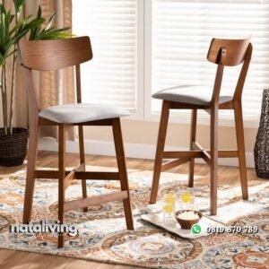 Kursi Bar Jati VIN Model Minimalis Terbaru Jepara nataliving furniture