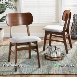 Kursi Cafe Kayu Jati Model Retro Minimalis Modern nataliving furniture