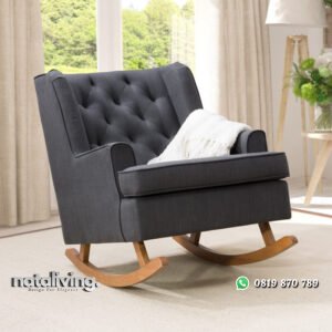 Kursi Sofa Goyang Minimalis Rangka Kayu Jati nataliving furniture