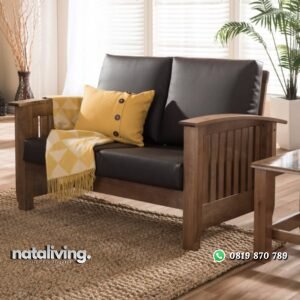 Kursi Tamu Kayu Jati 2 Seater nataliving furniture