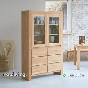 Lemari Dapur Jati Minimalis Eden Model Terbaru nataliving furniture