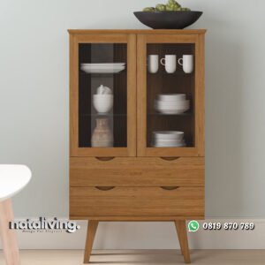 Lemari Dapur Retro Model 2 Pintu Minimalis Jati nataliving furniture