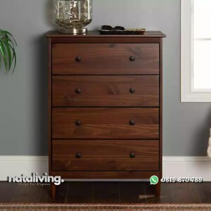 Lemari Laci Jati Model Minimalis Retro Modern nataliving furniture