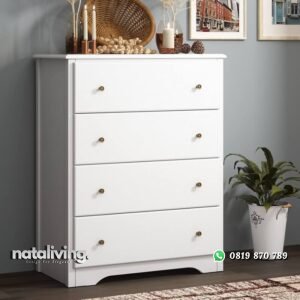 Lemari Laci Kayu Putih Model Minimalis Terbaru nataliving furniture