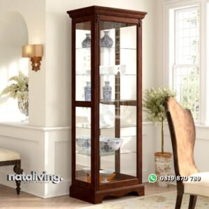 Lemari Pajangan Jati Cliff Model Minimalis Terbaru nataliving furniture