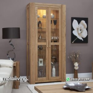 Lemari Pajangan Jati Minimalis Model Modern nataliving furniture