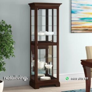 Lemari Pajangan Kayu Jati Britten Model Terbaru nataliving furniture
