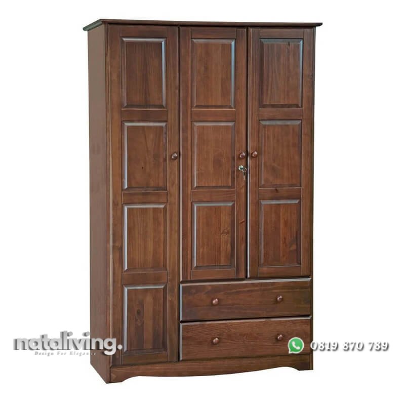Lemari Pakaian Jati 3 Pintu Model Minimalis nataliving furniture 2 Lemari Pakaian Jati 3 Pintu Model Minimalis nataliving furniture 2