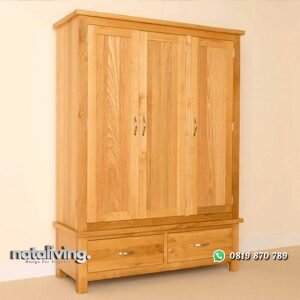 Lemari Pakaian Jati Minimalis 3 Pintu Terbaru nataliving furniture