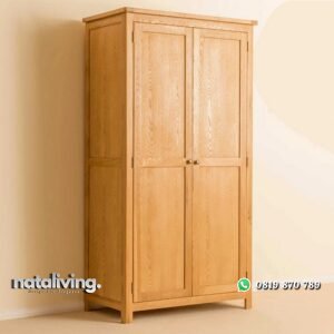 Lemari Pakaian Minimalis Jati 2 Pintu Laner nataliving furniture