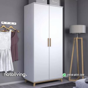 Lemari Pakaian Putih Duco Model Minimalis Terbaru nataliving furniture