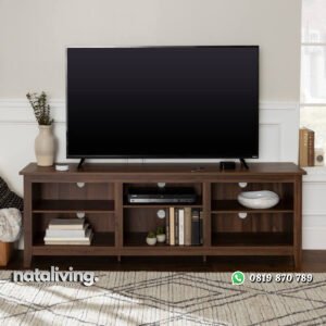 Meja TV Kayu Jati Gaya Minimalis nataliving furniture