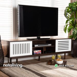 Meja TV Retro Model Minimalis Kayu Jati Terbaru nataliving furniture