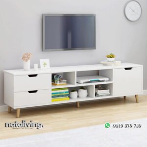 Meja TV Sederhana Model Minimalis Kaki Retro nataliving furniture