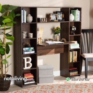 Meja Belajar Kayu Minimalis Model Terbaru Dari Jati nataliving furniture