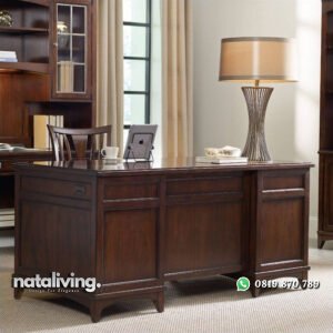 Meja Kantor Direktur Minimalis Jati nataliving furniture