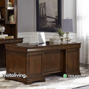 Meja Kantor Direktur Dari Kayu Jati nataliving furniture