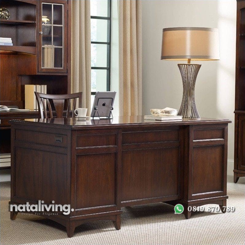 Meja Kantor Mewah Jati Jepara nataliving furniture 1 Meja Kantor Mewah Jati Jepara nataliving furniture 1