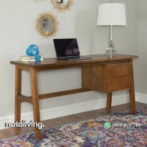 Meja Kerja Dari Jati Cullens Model Minimalis nataliving furniture