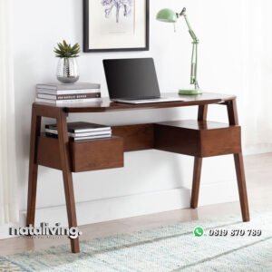 Meja Kerja Dari Kayu Jati Tarisa Model Terbaru nataliving furniture
