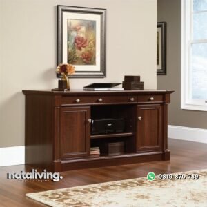 Meja Kerja Jati Minimalis “Jepara” nataliving furniture