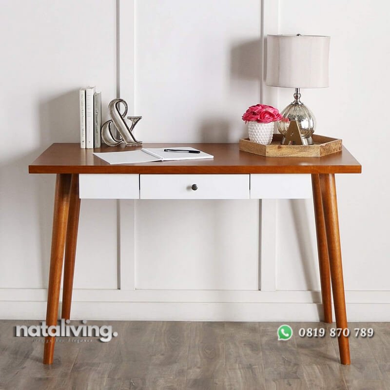 Meja Kerja Kayu Minimalis Desain Retro Modern nataliving furniture 2 Meja Kerja Kayu Minimalis Desain Retro Modern nataliving furniture 2