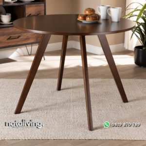 Meja Makan Bundar Model Minimalis Modern nataliving furniture