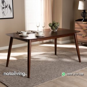 Meja Makan Kayu Jati Eco Model Minimalis Terbaru nataliving furniture