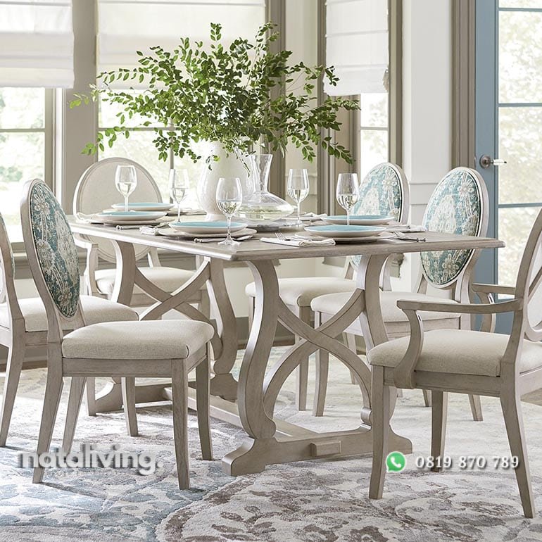 Meja Makan Klasik 6 Kursi nataliving furniture 1 Meja Makan Klasik 6 Kursi nataliving furniture 1