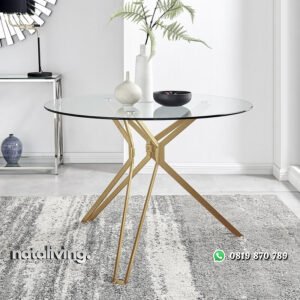 Meja Makan Stainless Model Minimalis Modern nataliving furniture