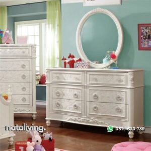 Meja Rias Anak Perempuan Ukir Franda nataliving furniture