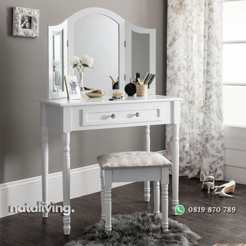 Meja Rias Duco Putih Minimalis Gaya Baru nataliving furniture 2 Meja Rias Duco Putih Minimalis Gaya Baru nataliving furniture 2