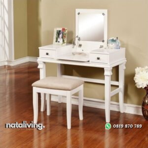 Meja Rias Minimalis Sederhana Putih nataliving furniture
