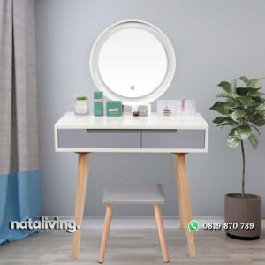 Meja Rias Minimalis Terbaru Kaki Retro Modern nataliving furniture