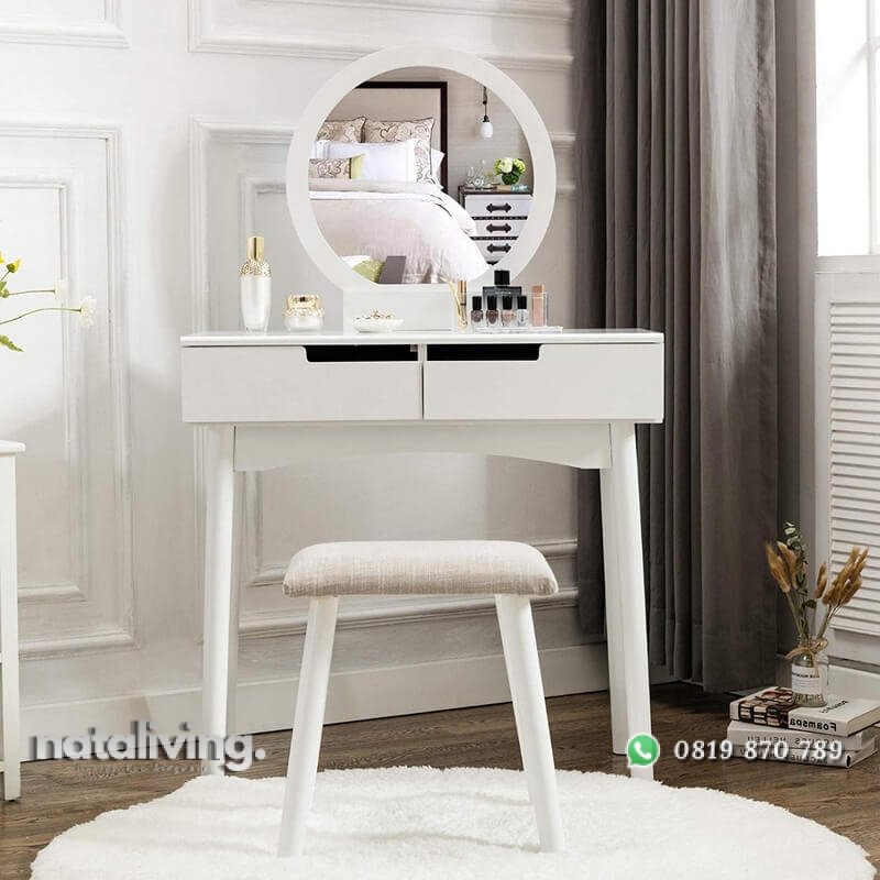 Meja Rias Putih Minimalis Model Terbaru Jepara nataliving furniture 2 Meja Rias Putih Minimalis Model Terbaru Jepara nataliving furniture 2