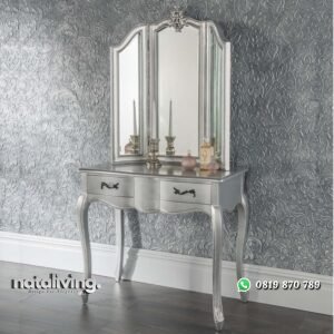 Meja Rias Ukir Silver Estelle nataliving furniture
