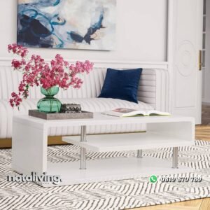 Meja Tamu Putih Modern Gethin Model Terbaru nataliving furniture