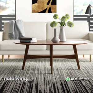 Meja Tamu Retro Conrad Model Minimalis Kayu Jati nataliving furniture