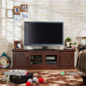 Meja TV Jati Klasik Model Minimalis Terbaru nataliving furniture