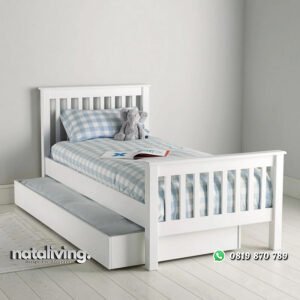 Ranjang Anak Kayu Mahoni Model Minimalis nataliving furniture