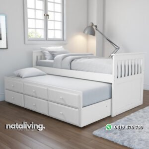 Ranjang Anak Minimalis Modern Sorong Dan Laci nataliving furniture