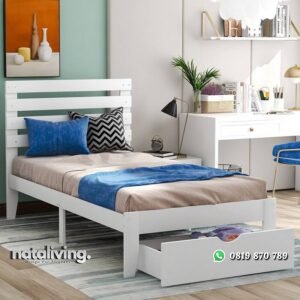Ranjang Anak Putih Minimalis Model Terbaru nataliving furniture