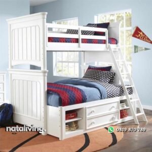 Ranjang Anak Tingkat 2 Size Putih nataliving furniture