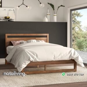 Ranjang Jati Terbaru Aldo Model Minimalis Jepara nataliving furniture